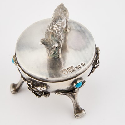 Lot 248 - A RUSSIAN SILVER EGG