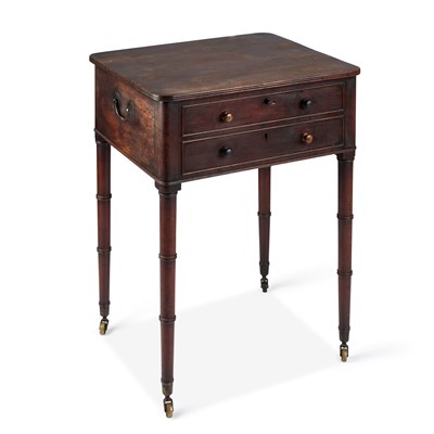 Lot 1092 - A GEORGE III MAHOGANY PRINTERS TABLE