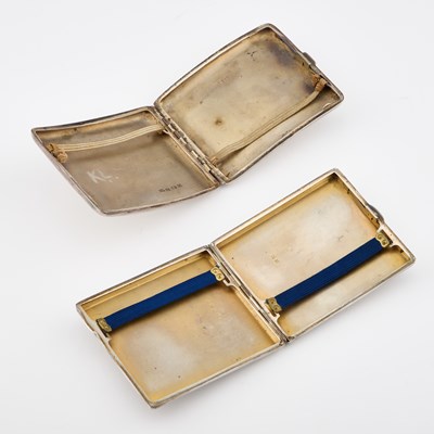 Lot 144 - TWO SILVER CIGARETTE CASES