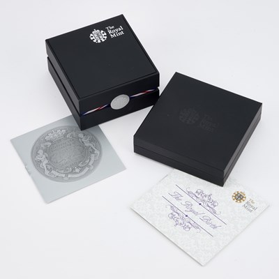 Lot 38 - TWO ROYAL MINT £5 SILVER PROOF COINS