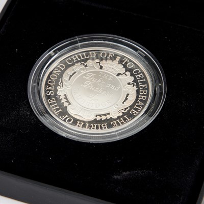 Lot 38 - TWO ROYAL MINT £5 SILVER PROOF COINS