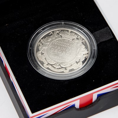 Lot 38 - TWO ROYAL MINT £5 SILVER PROOF COINS