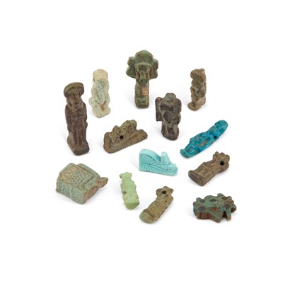 Lot 10 - A COLLECTION OF ANCIENT EGYPTIAN AMULETS