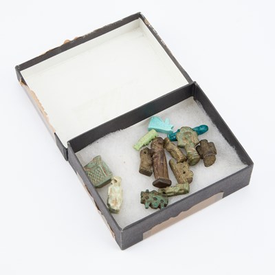 Lot 10 - A COLLECTION OF ANCIENT EGYPTIAN AMULETS