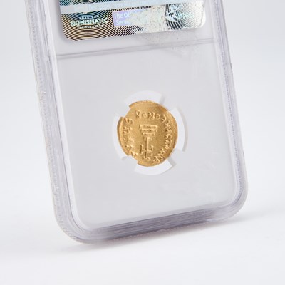 Lot 17 - CONSTANS II, BYZANTINE EMPIRE ( 641-668 A.D.), A GOLD SOLIDUS