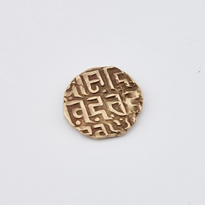 Lot 37 - GOVINDACHANDRA, INDIA, GAHADAVALAS OF KANNAUJ (CIRCA 1114-1154 A.D.), A DEBASED GOLD DINARA