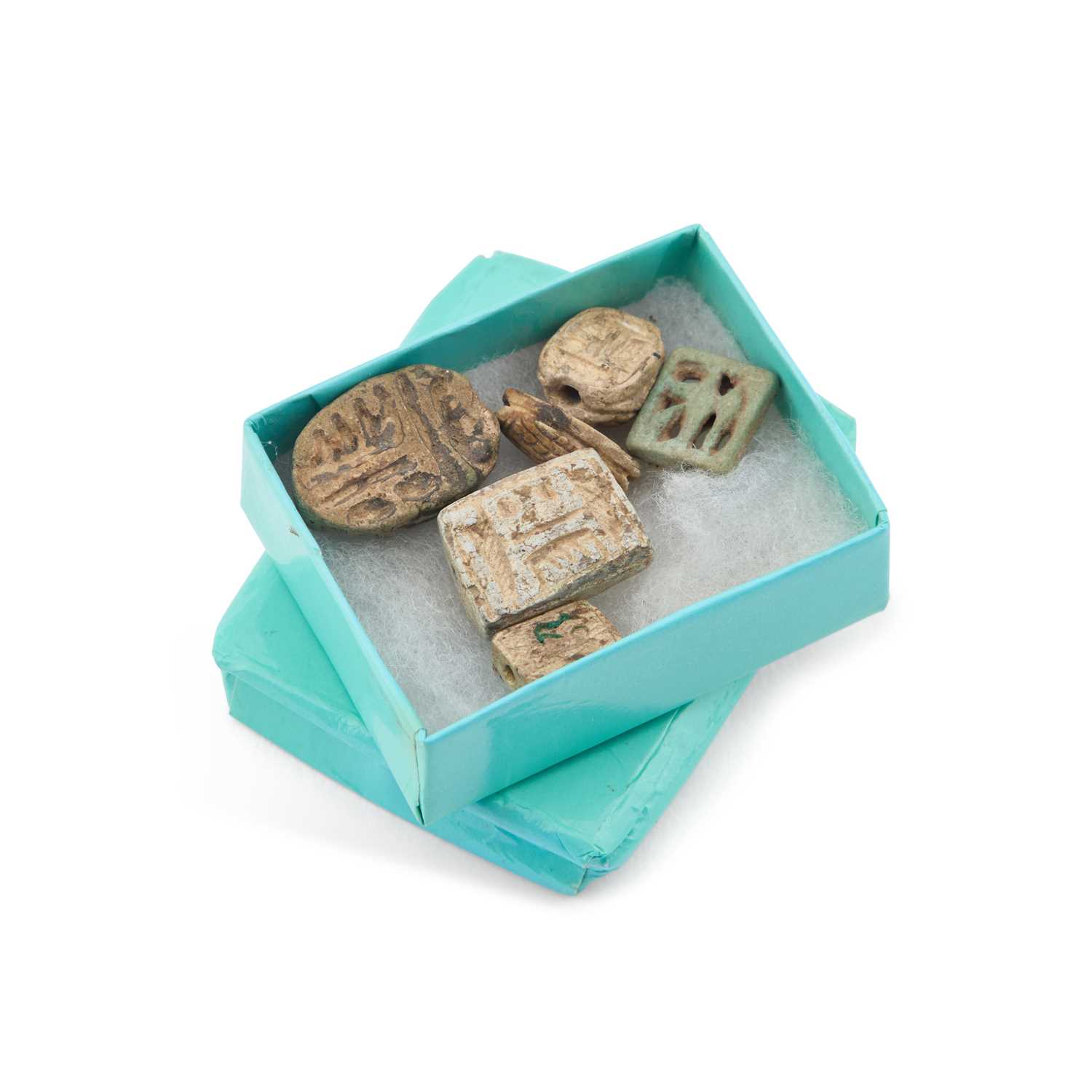 Lot 15 - SIX ANCIENT EGYPT AMULETS, LATE PERIOD