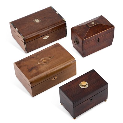 Lot 1172 - FOUR 18TH/ 19TH CENTURY BOXES