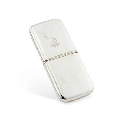 Lot 449 - A GEORGE IV SILVER CIGAR CASE