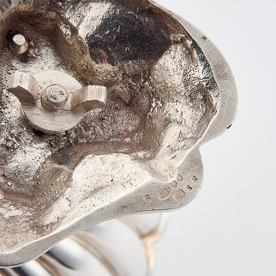Lot 150 - A LATE VICTORIAN SILVER-PLATED SHELL-FORM DISH
