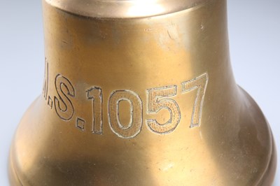 Lot 225 - A BRASS BELL FROM HMS MMS 1057