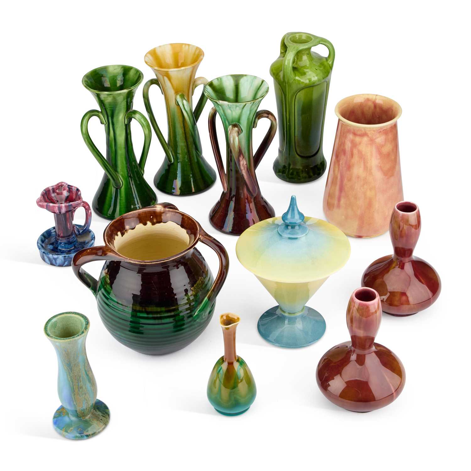 Lot 81 - A LARGE COLLECTION OF ART POTTERY