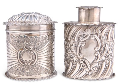 Lot 1358 - TWO VICTORIAN SILVER CADDIES