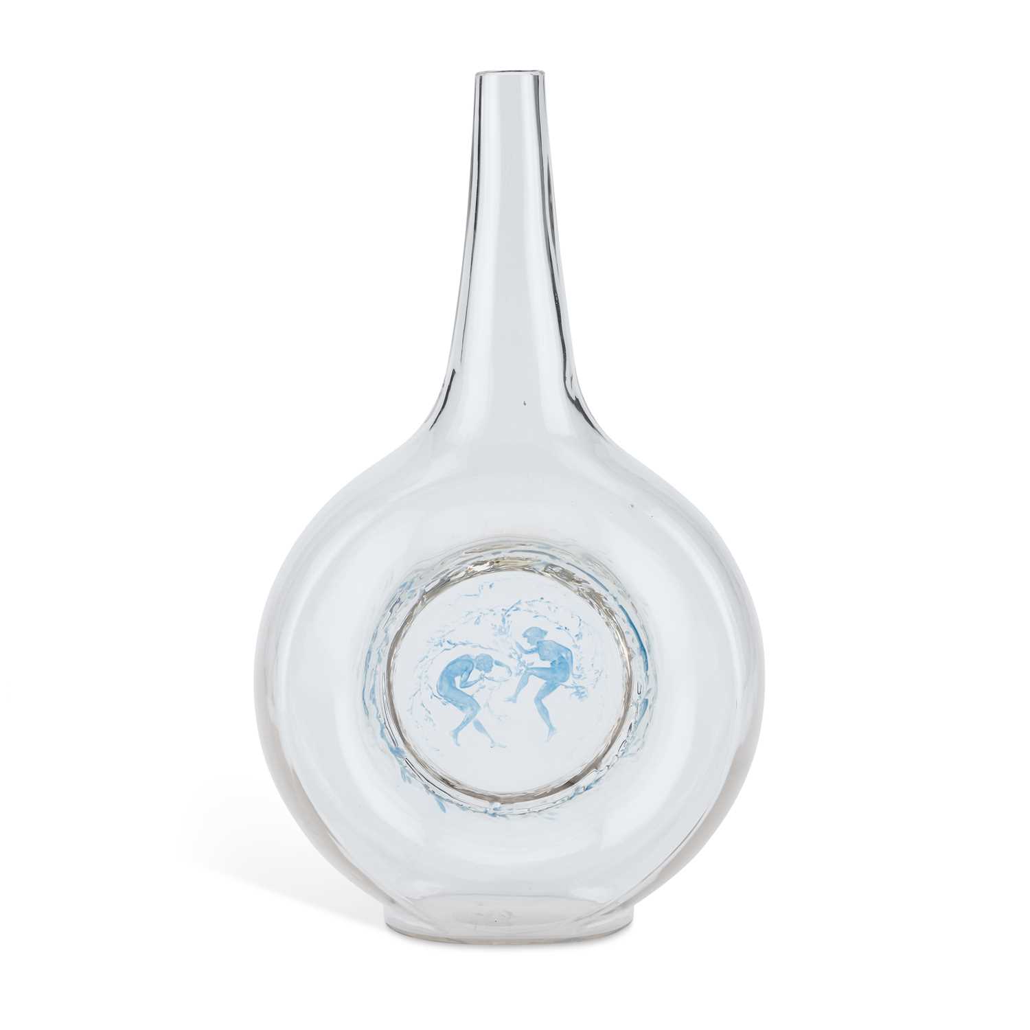 Lot 78 - RENÉ LALIQUE (FRENCH, 1860-1945), A 'DEUX DANSEUSES' CARAFE, DESIGNED 1913