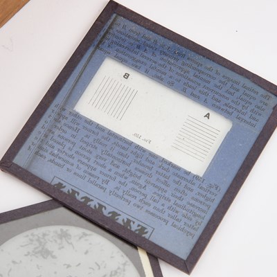 Lot 85 - A BOXED COLLECTION OF MEDICAL GLASS SLIDES