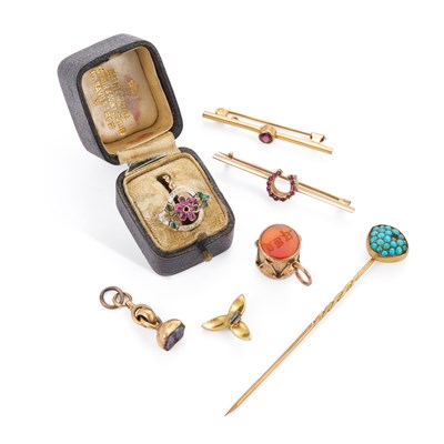 Lot 613 - A COLLECTION OF ANTIQUE JEWELLERY