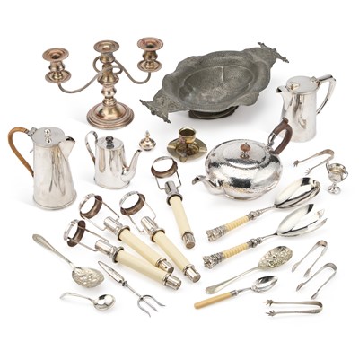 Lot 53 - A COLLECTION OF SILVER-PLATE