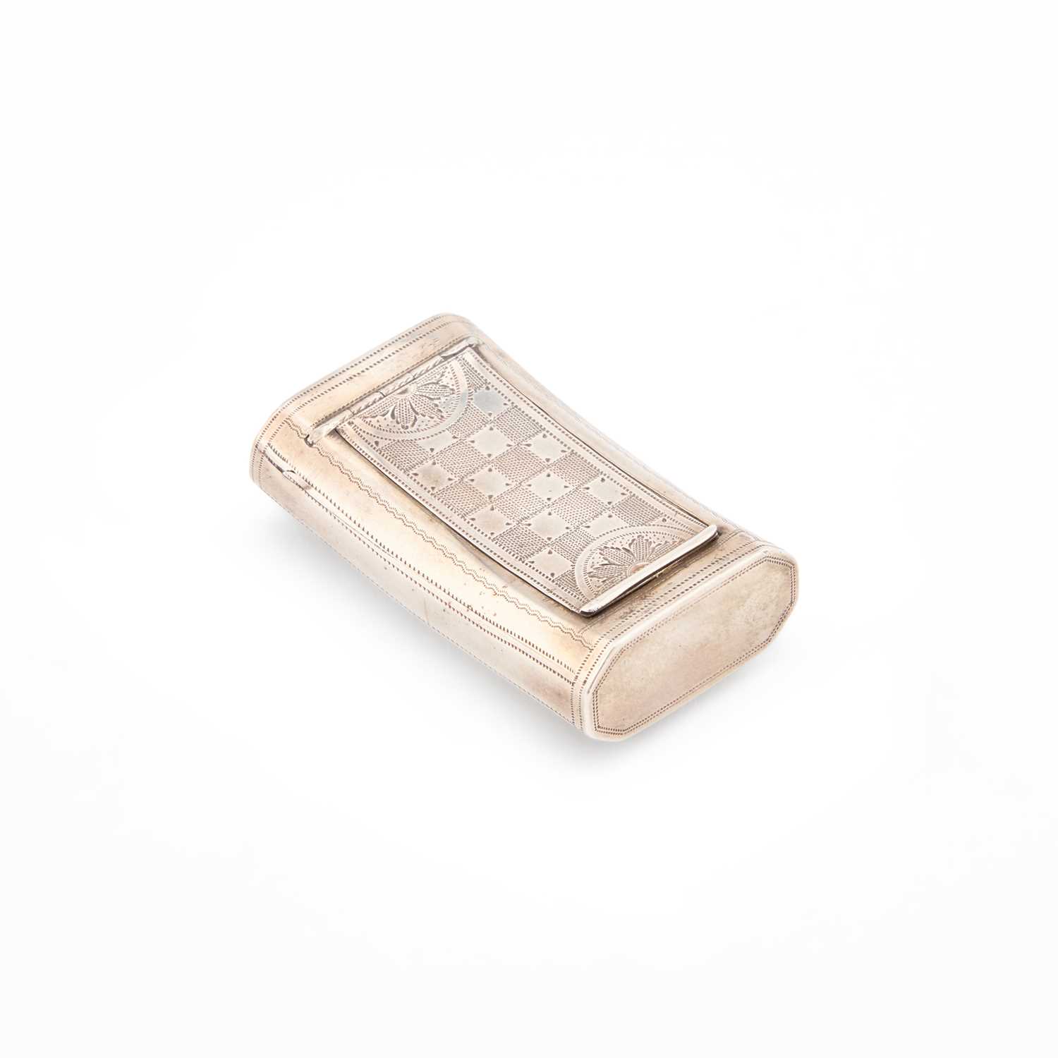 Lot 498 - A RARE GEORGE III SILVER SNUFF BOX
