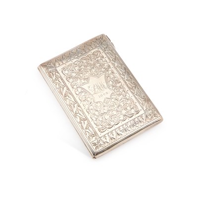 Lot 438 - A LATE VICTORIAN SILVER WALLET