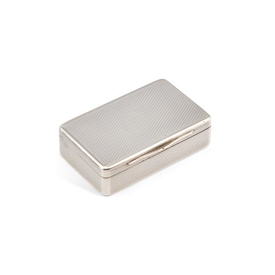 Lot 415 - AN EARLY VICTORIAN SILVER SNUFF BOX