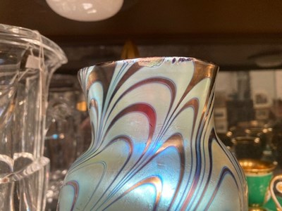 Lot 31 - AN ART NOUVEAU LOETZ IRIDESCENT GLASS VASE, CIRCA 1905