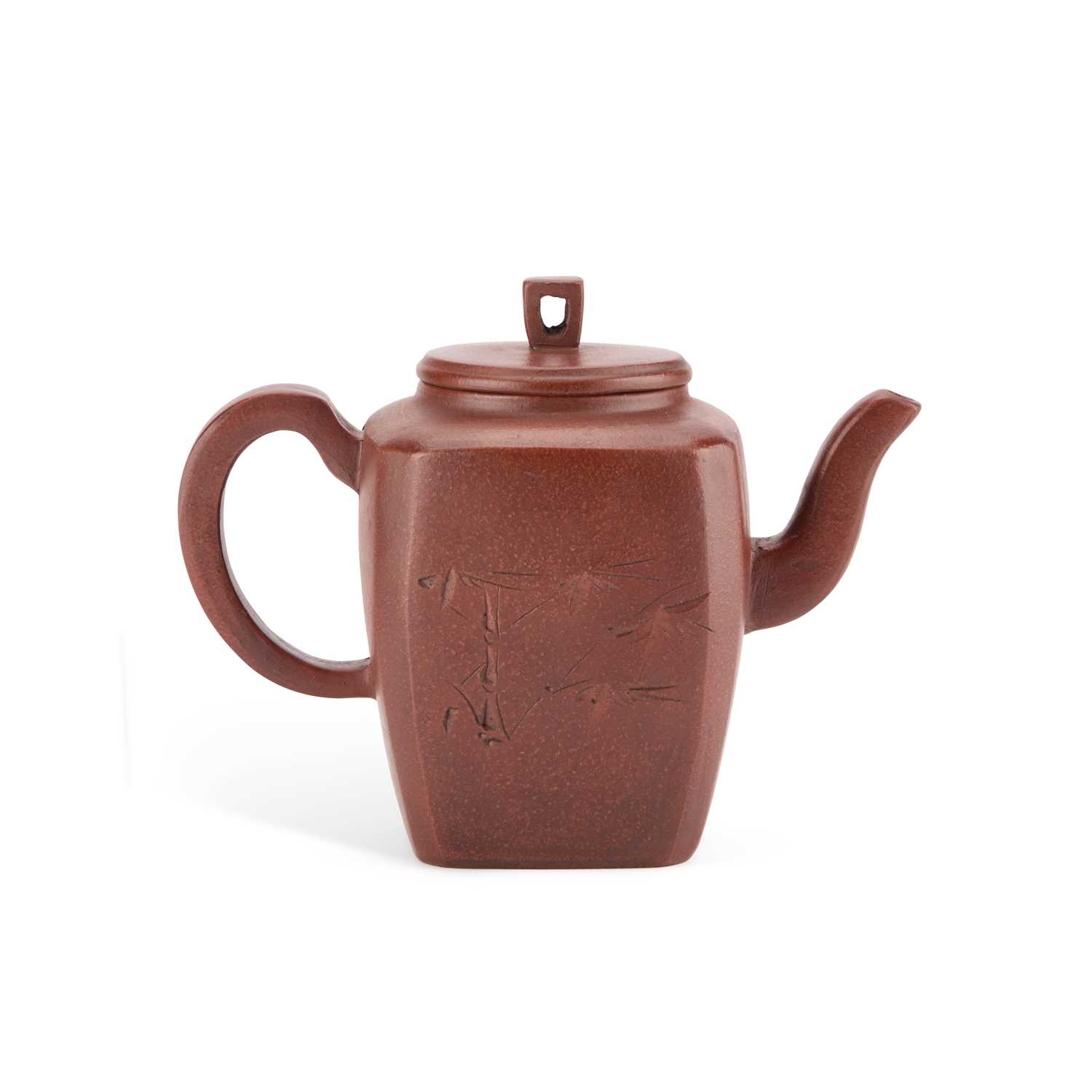 Lot 95 - A CHINESE YIXING TEAPOT