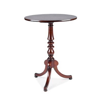 Lot 750 - A REGENCY MAHOGANY TRIPOD TABLE