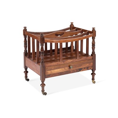 Lot 722 - A REGENCY ROSEWOOD CANTERBURY