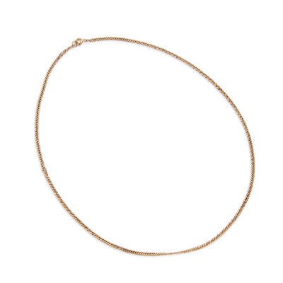 Lot 603 - AN 18 CARAT GOLD CHAIN