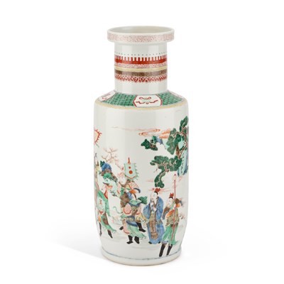 Lot 113 - A LARGE CHINESE FAMILLE VERTE VASE
