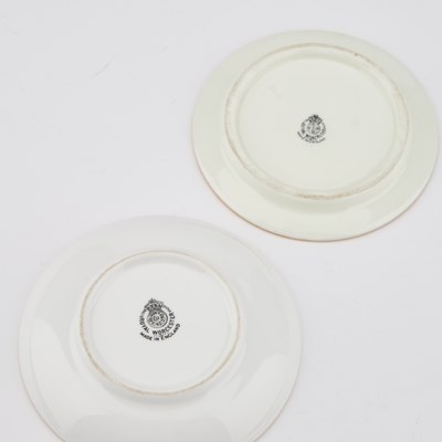 Lot 63 - TWO SMALL ROYAL WORCESTER FRUIT PAINTED DISHES