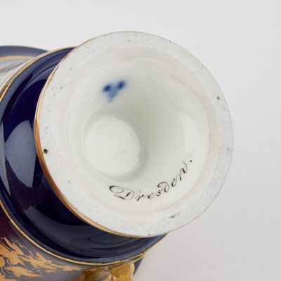 Lot 54 - A GERMAN TOPOGRAPHICAL CUP AND SAUCER
