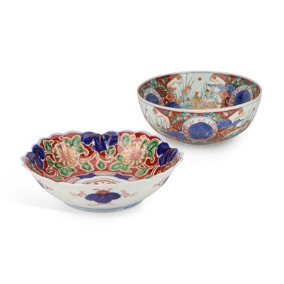 Lot 161 - TWO JAPANESE IMARI BOWLS, LATE 19TH CENTURY