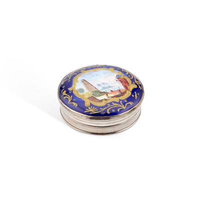 Lot 265 - A SILVER AND ENAMEL BOX, 18TH/ 19TH CENTURY