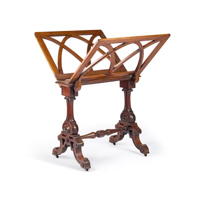 Lot 786 - A VICTORIAN WALNUT FOLIO STAND