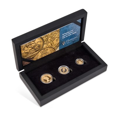 Lot 19 - A THREE-COIN GOLD PROOF SET, 2022 TUTANKHAMUN DISCOVERY 110TH ANNIVERSARY GOLD SOVEREIGN PRESTIGE SET