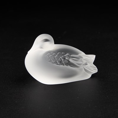 Lot 125 - TWO LALIQUE MODELS OF BIRDS