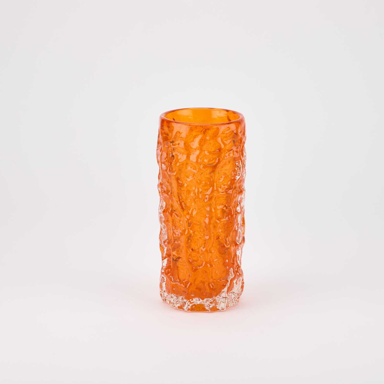 Lot 71 - A WHITEFRIARS TANGERINE BARK VASE