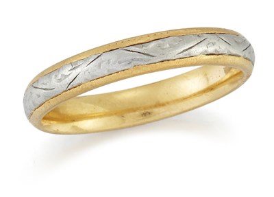 Lot 1506 - A 22 CARAT GOLD BAND RING