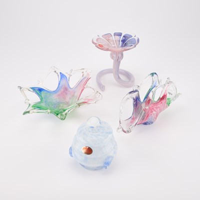 Lot 89 - FOUR PIECES OF MURANO GLASS