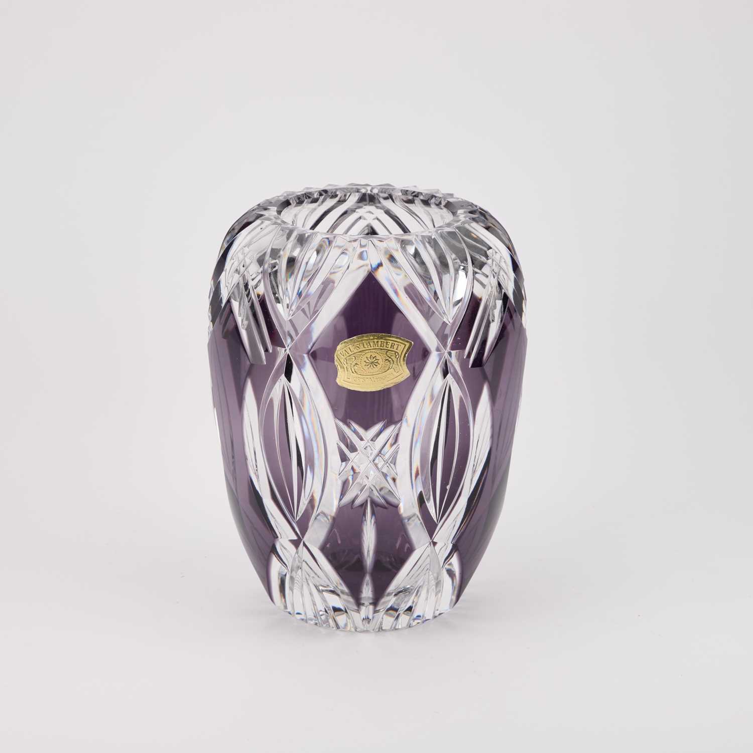Lot 26 - A VAL ST LAMBERT VASE