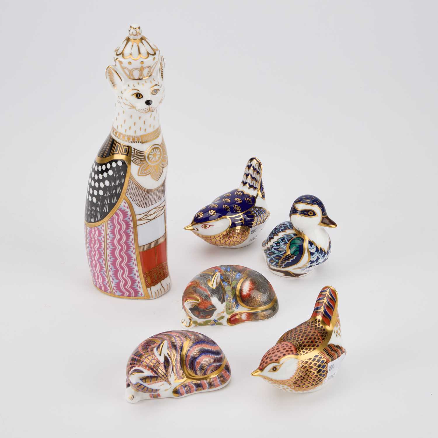 Lot 226 - SIX ROYAL CROWN DERBY PAPERWEIGHTS