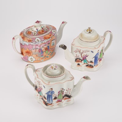 Lot 192 - THREE NEW HALL TEAPOTS