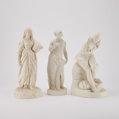 Lot 201 - THREE VICTORIAN PARIAN FIGURES