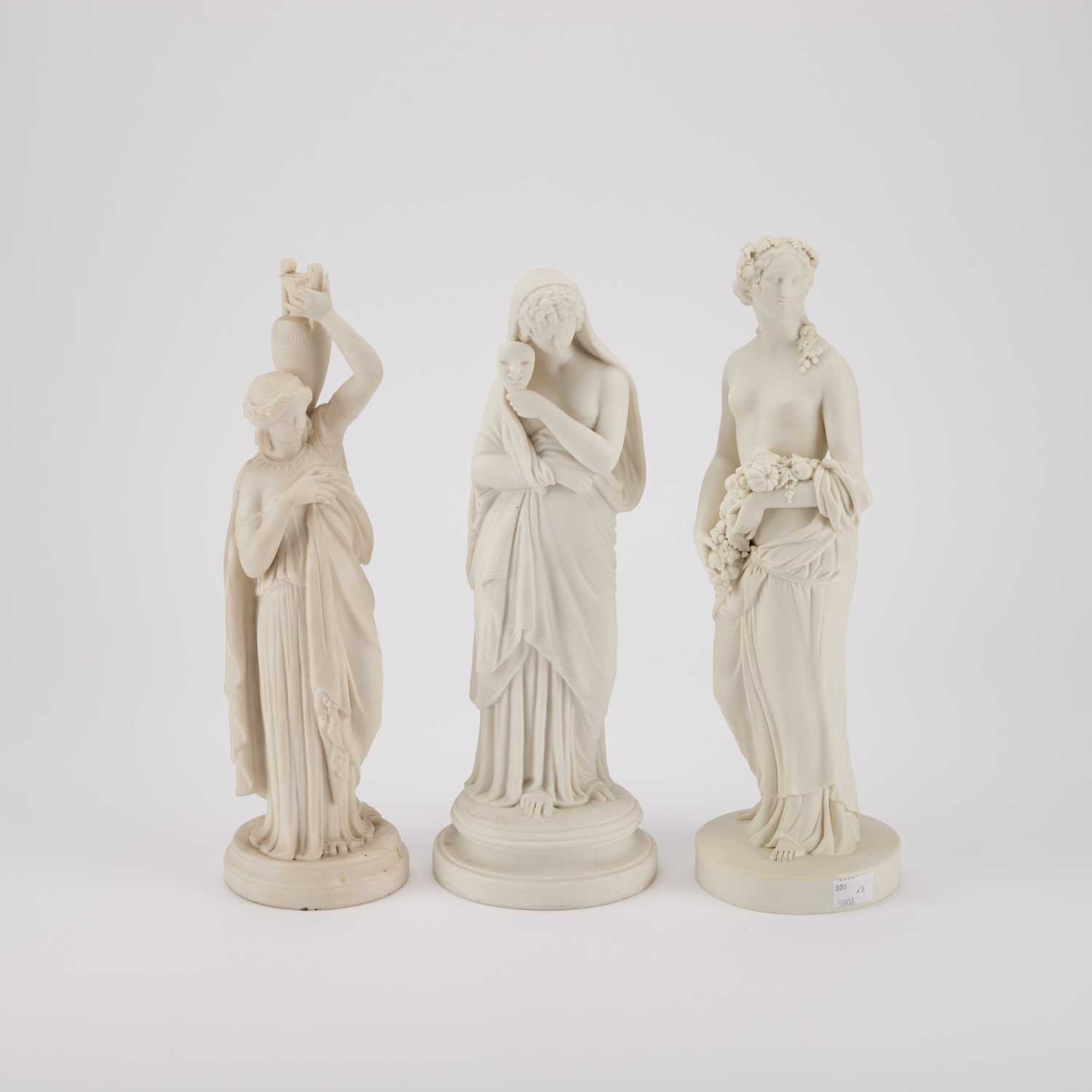 Lot 217 - THREE VICTORIAN PARIAN FIGURES