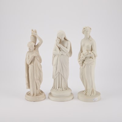 Lot 217 - THREE VICTORIAN PARIAN FIGURES