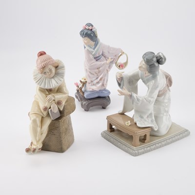 Lot 296 - THREE LLADRO FIGURES