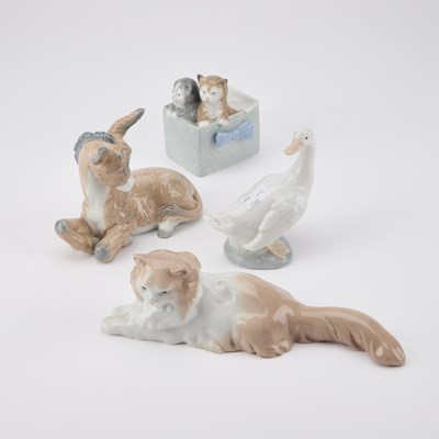 Lot 273 - FOUR NAO MODELS OF ANIMALS