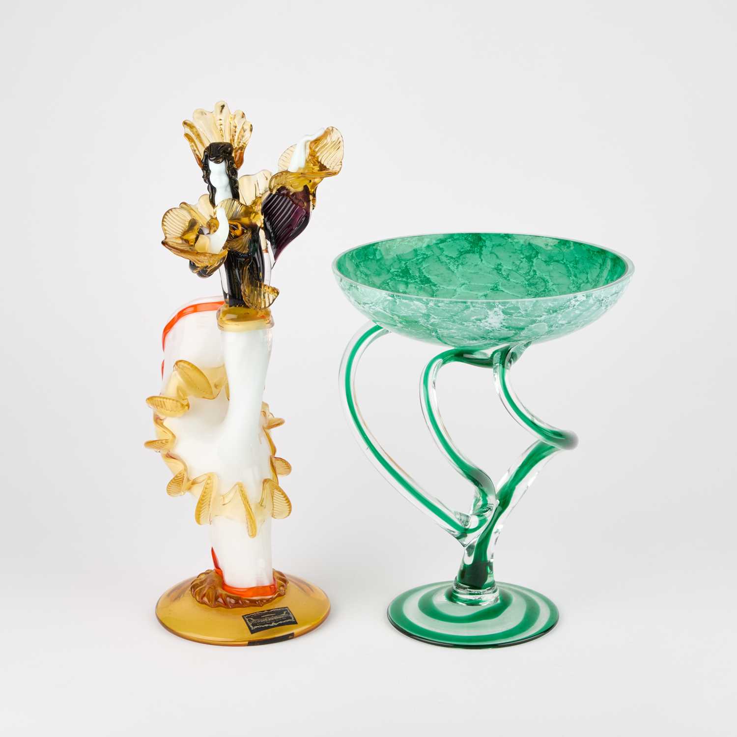 Lot 74 - A MURANO GLASS FIGURE OF A DANCER