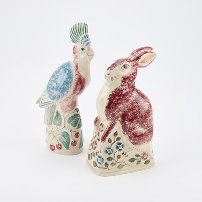 Lot 177 - TWO RYE POTTERY MODELS OF ANIMALS